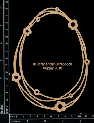 Scrapaholics - Chipboard - Easter String Frame