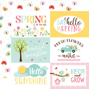 Echo Park Paper - Welcome Spring - 12 x 12 paper - 6X4 Jouranling Cards (WES235004)