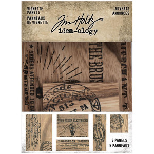 Tim Holtz Idea-Ology - Wooden Vignette Panels - Adverts (TH94124)