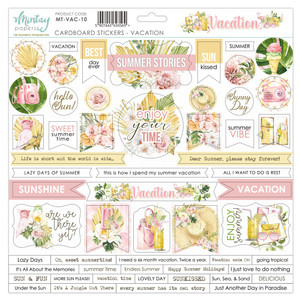 Mintay Papers - Vacation - 12 x 12 Cardboard Sticker (MT-VAC-10)
