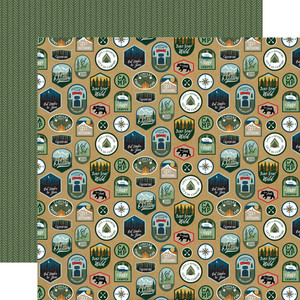 Echo Park Paper - Let's Go Camping - 12 x 12 paper - Just Stay Wild (LGC246010) Echo Park Paper - Let's Go Camping - 12 x 12 paper - Just Stay Wild (LGC246010)