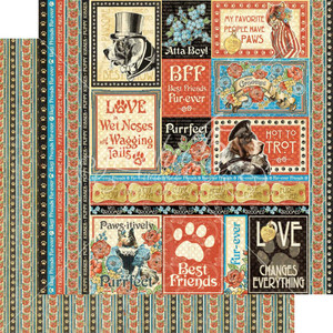 Graphic 45 - Well Groomed - Scrapbook Paper - Hot Dawg (4502259)