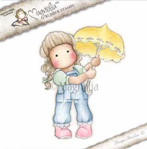 Magnolia Stamps - Bon Voyage Tilda With Umbrella