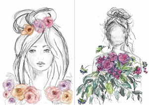 Decoupage Queen - Decoupage Rice Paper A4 - Sweet and Sassy - Rose Portraits (P-DQRP_0224 - A4)