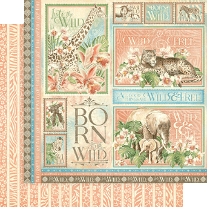 Graphic 45 Wild & Free - 12 x 12 Born to be Wild (4502427)