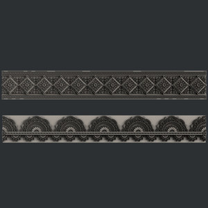 Zuri Designs, Inc - Silicone Mold - Seamless Borders 2 (ATM-SB101-1) Zuri Designs, Inc - Silicone Mold - Seamless Borders 2 (ATM-SB101-1)