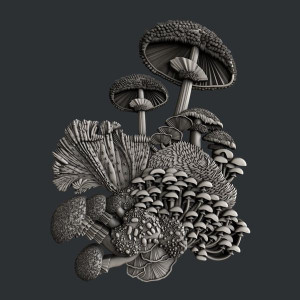 Mushroom Bloom 4 - Silicone Mould - Zuri Designs