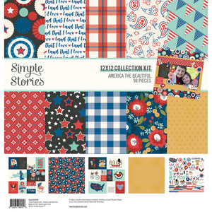Simple Stories -Simple Vintage America the Beautiful Collection Kit (SS-18100)