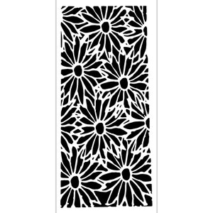 Crafters Workshop Slimline Stencil 4"X9" - Daisy Spread (TCW2332)
