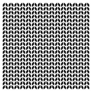 Crafters Workshop 6 x 6 Stencil - Knitted Stitching (TCW973)