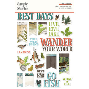 Simple Stories Retro Summer Sticker Book