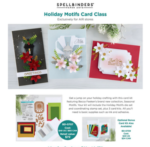 Spellbinders - Holiday Motifs Class Kit 1 Spellbinders - Holiday Motifs Class Kit 1