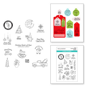 Spellbinders - The Tinsel Time Collection - Clear Acrylic Stamps - Handmade Gift Tags (STP-142) (view) Spellbinders - The Tinsel Time Collection - Clear Acrylic Stamps - Handmade Gift Tags (STP-142) (view)