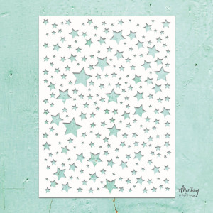 Mintay Papers - Mintay Kreativa - 6 X 8 Stencil - Stars (MT-STEN-05)