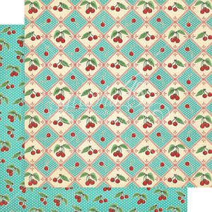 Graphic 45 Life's A Bowl Of Cherries 12 x 12 Cherry On Top Scrapbook Paper (4502574)