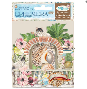 Stamperia - Ephemera Adhesive Paper Cut - Blue Dream (DFLCT11)