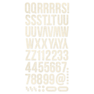 Simple Stories - Simple Vintage Essentials Alphas Foam Stickers Cream (SS-20422)