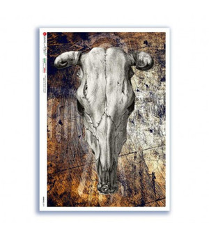 Paper Designs - Animal Skull - A4 Rice Paper (PD Skull 0025-A4)