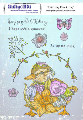 IndigoBlu A5 Darling Duckling Red Rubber Stamp (INDO802) IndigoBlu A5 Darling Duckling Red Rubber Stamp (INDO802)