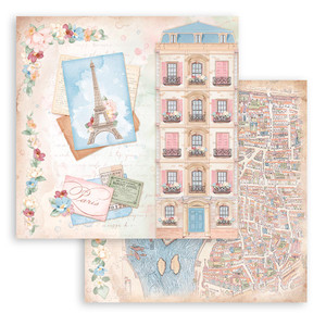 Stamperia - Oh La La - Tour Eiffel 12x12 Scrapbooking Paper (SBB927)