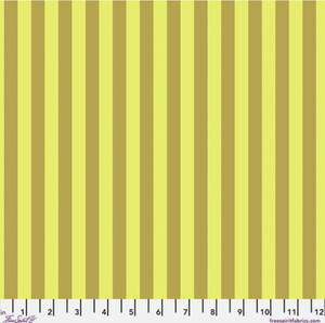 Free Spirit Fabric / Neon Tent Stripe - Moon Beam || Neon True Colors / Fabric By The Yard / Sold By The 1/2 Yard