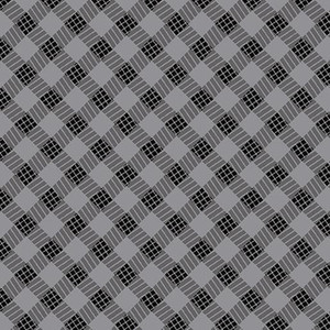 Benartex by Kanvas Studio  - Noel Forest Cozy Plaid - White/Black Benartex by Kanvas Studio  - Noel Forest Cozy Plaid - White/Black