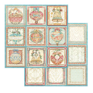 Stamperia - Christmas Greetings - Tags 12x12 Scrapbook Paper (SBB943) Stamperia - Christmas Greetings - Tags 12x12 Scrapbook Paper (SBB943)