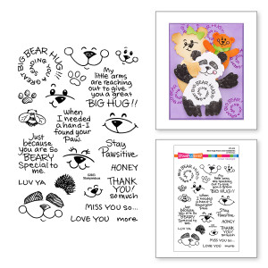 Spellbinders - Stampendous Hugs Collection - Bear Hugs Faces and Sentiments Clear Stamps (STP-200) Spellbinders - Stampendous Hugs Collection - Bear Hugs Faces and Sentiments Clear Stamps (STP-200)
