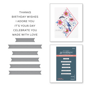 Spellbinders - BetterPress - It's Your Day Sentiment Strips Press Plate & Die Set (BP-028) Spellbinders - BetterPress - It's Your Day Sentiment Strips Press Plate & Die Set (BP-028)