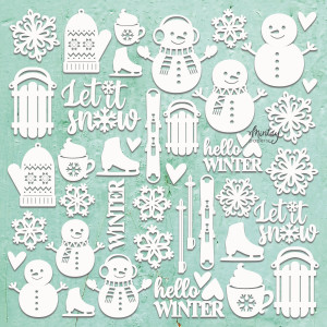 Mintay Papers - Mintay Chippies - Decor - Winter Time (MT-CHIP2-D59) Mintay Papers - Mintay Chippies - Decor - Winter Time (MT-CHIP2-D59)