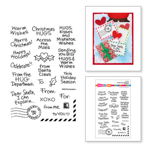 Spellbinders - Stampendous Holiday Hugs Collection - Holiday Hugs Sentiments Clear Stamps (STP-205) Spellbinders - Stampendous Holiday Hugs Collection - Holiday Hugs Sentiments Clear Stamps (STP-205)
