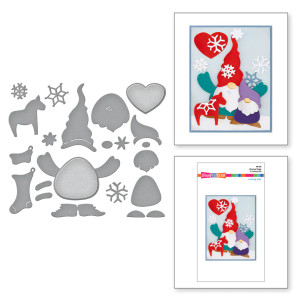 Spellbinders - Stampendous Holiday Hugs - Gnome Hugs Etched Dies (S6-213)