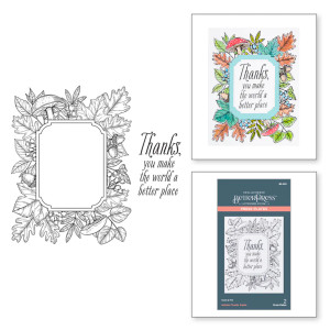 Spellbinders - BetterPress Autumn Collection - Autumn Thanks Frame Press Plate (BP-083) Spellbinders - BetterPress Autumn Collection - Autumn Thanks Frame Press Plate (BP-083)