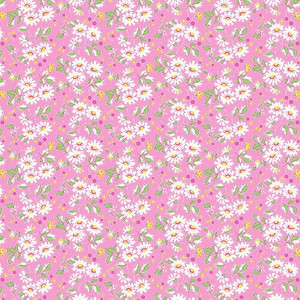 Henry Glass & Co. / Nana Mae 7 / Flower Cluster Pink 900-22 / Sold by The 1/2 Yard