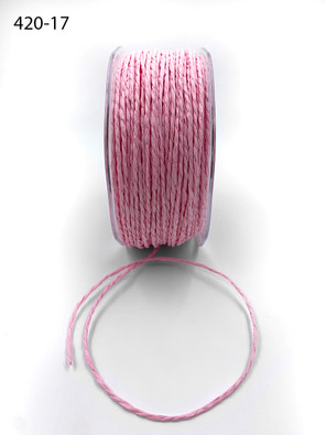 May Arts 2 Millimeter Twisted Paper Cord String Ribbon - Pink May Arts 2 Millimeter Twisted Paper Cord String Ribbon - Pink