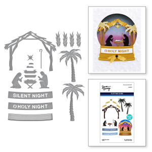 Spellbinders S6-222 Simon's Snow Globe Stanzformen Set – 17-teilig, Geätzt, Für Schneekugel-Projekte