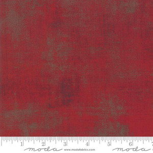 Moda Fabric - Grunge Basics Maraschino Cherry - Sold by 1/2 Yard Increments, Cut Continuously