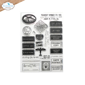 Elizabeth Craft Designs - You've Got Mail - Planner Essentials Cling Stamp - Correspondence From the Past 2 (CS325)