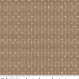 Riley Blake Designs Home Town Newman Brown Sugar by Lori Holt / Sold by The 1/2 Yard