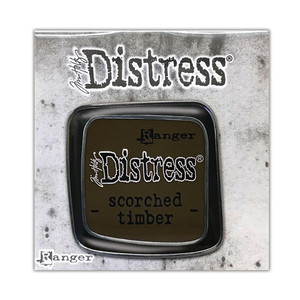 Tim Holtz Distress Enamel Collector Pin - Scorched Timber (TDZ83528)