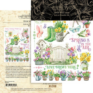 Graphic 45 - Grow With Love - Rub-On Transfers (4502821) Graphic 45 - Grow With Love - Rub-On Transfers (4502821)
