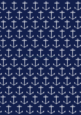 Decoupage Queen - Patterned Anchors Rice Paper A4 (DQRP_0585-A4)