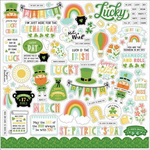 Echo Park Paper - Happy St. Patrick's Day - Elements Sticker 12 x 12 (PD350014)