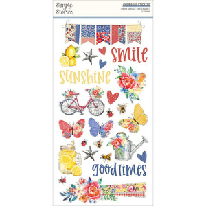 Simple Stories - Simple Vintage Linen Market - 6x12 Chipboard Stickers (22720)