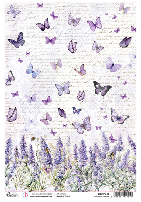 Ciao Bella - Morning In Provence - A4 Rice Paper - Fragrant Garden (CBRP419) Ciao Bella - Morning In Provence - A4 Rice Paper - Fragrant Garden (CBRP419)