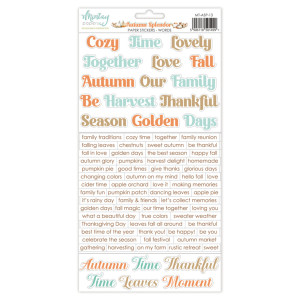 Mintay Papers - Autumn Splendor - 6 x 12 Words Paper stickers (MT-ASP-13)