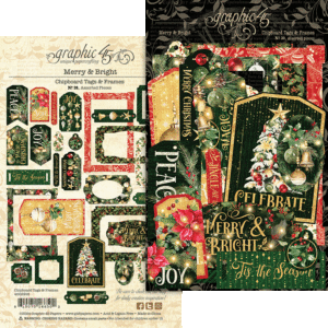 Graphic 45 - Merry & Bright - Tags & Frames (4502918) Graphic 45 - Merry & Bright - Tags & Frames (4502918)