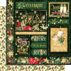 Graphic 45 - Merry & Bright - 12x12 Scrapbook Paper - Merry & Bright (4502905) Graphic 45 - Merry & Bright - 12x12 Scrapbook Paper - Merry & Bright (4502905)