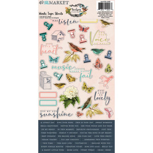 49 and Market - Birdsong Washi Tape Sheet Set (BSK-29468) 49 and Market - Birdsong Washi Tape Sheet Set (BSK-29468)