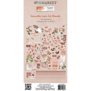 49 and Market - Color Swatch Terracotta - Laser Cut Elements (TCS-29857) 49 and Market - Color Swatch Terracotta - Laser Cut Elements (TCS-29857)